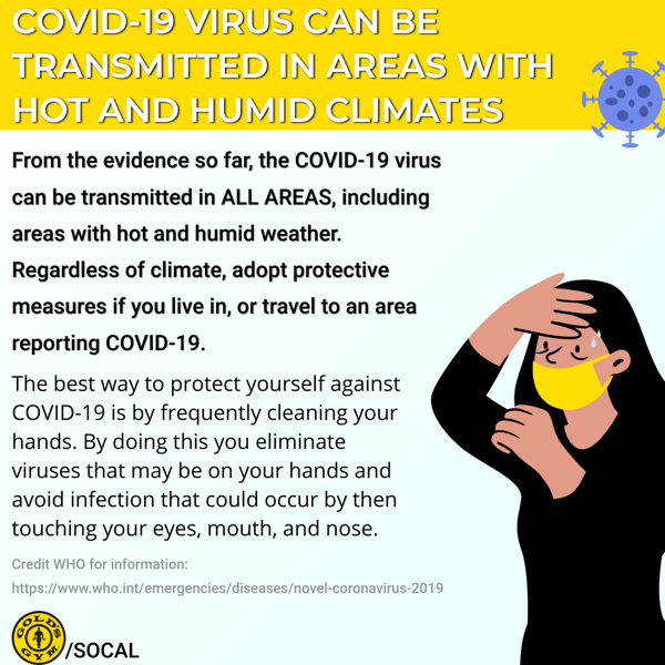 Facts About COVID-19 From Gold's Gym SoCal...
